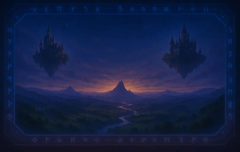 A glimpse into a perfectly balanced world — at least until the party arrives.